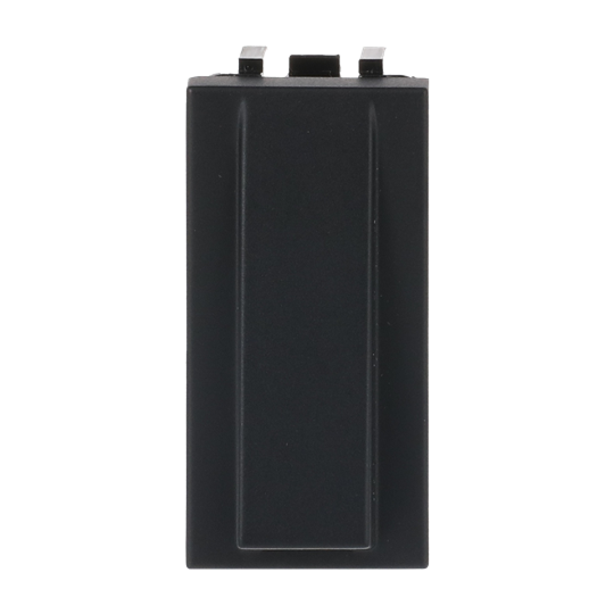 Insertcover Cable outlet 1 gang Black - Zenit