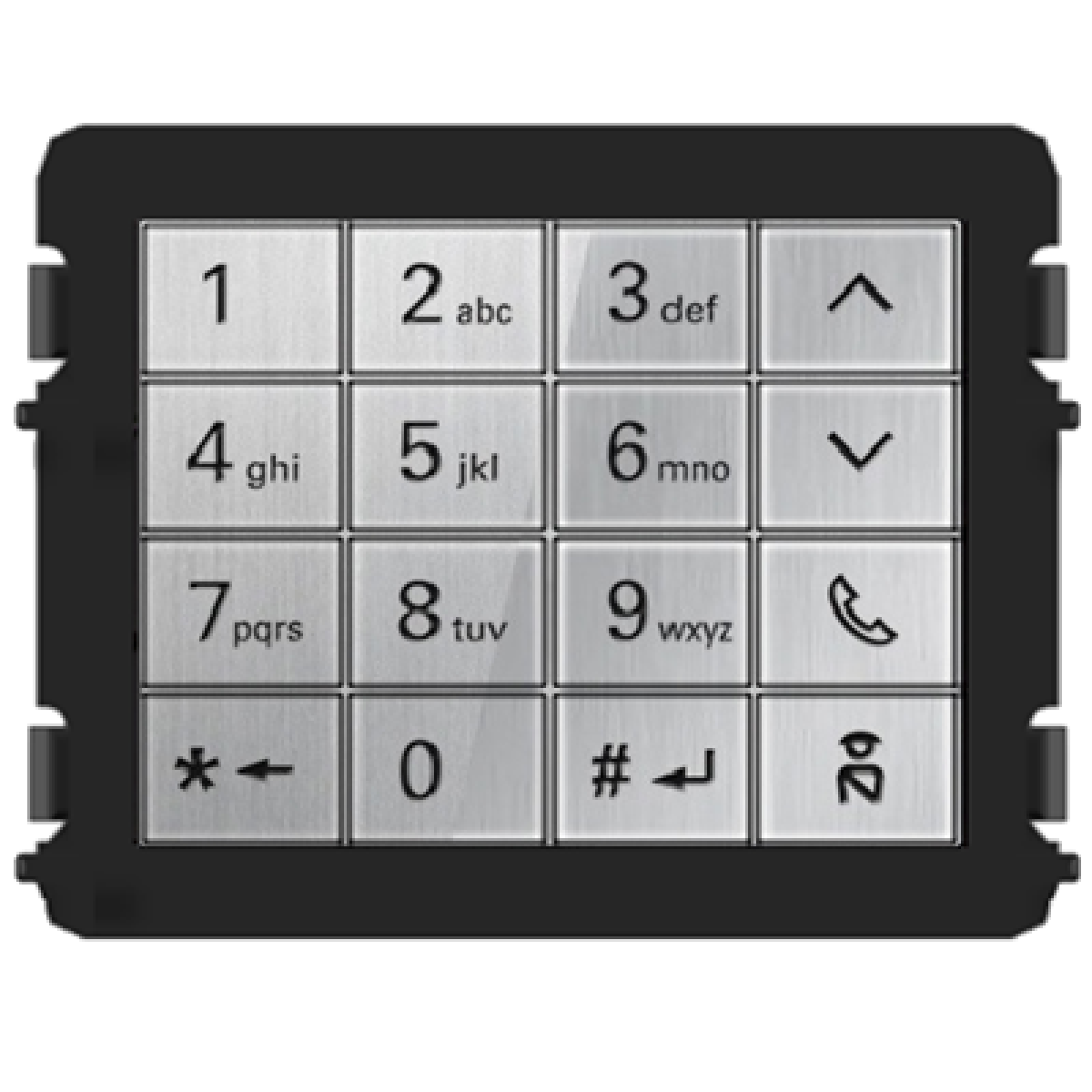Keypad module, aluminium