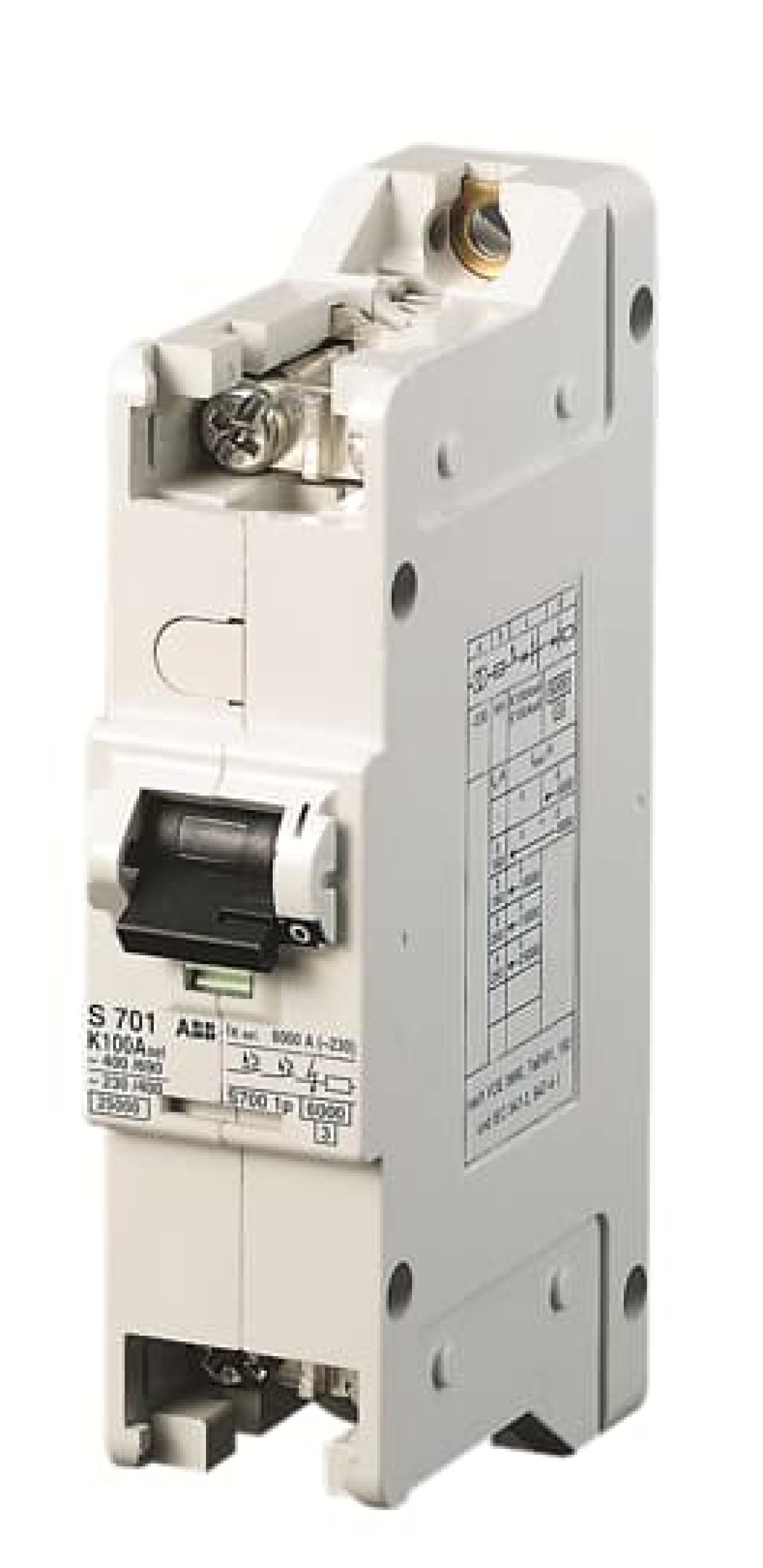 S701-K80 sel. main circuit breaker K-Char.,25kA,80A,1P