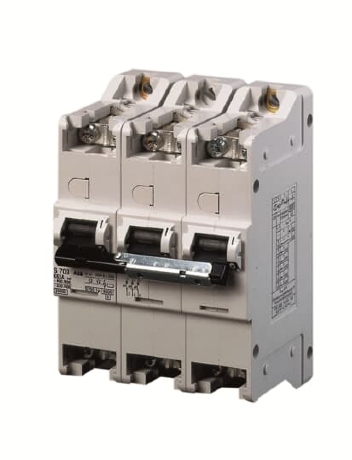 S703-K63 sel. main circuit breaker K-Char.,25kA,63A,3P