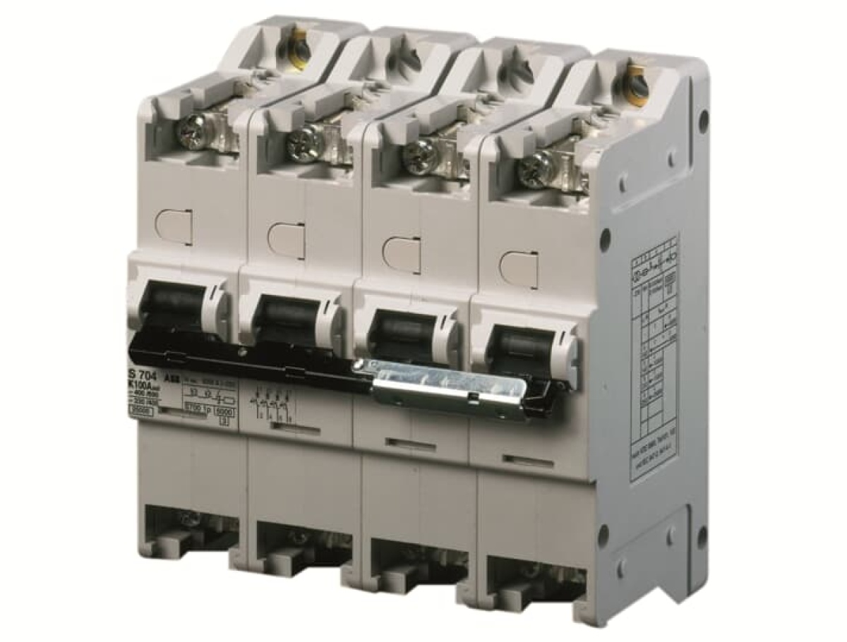 S704-K100 sel. main circuit breaker K-Char.,100A,25kA,4P
