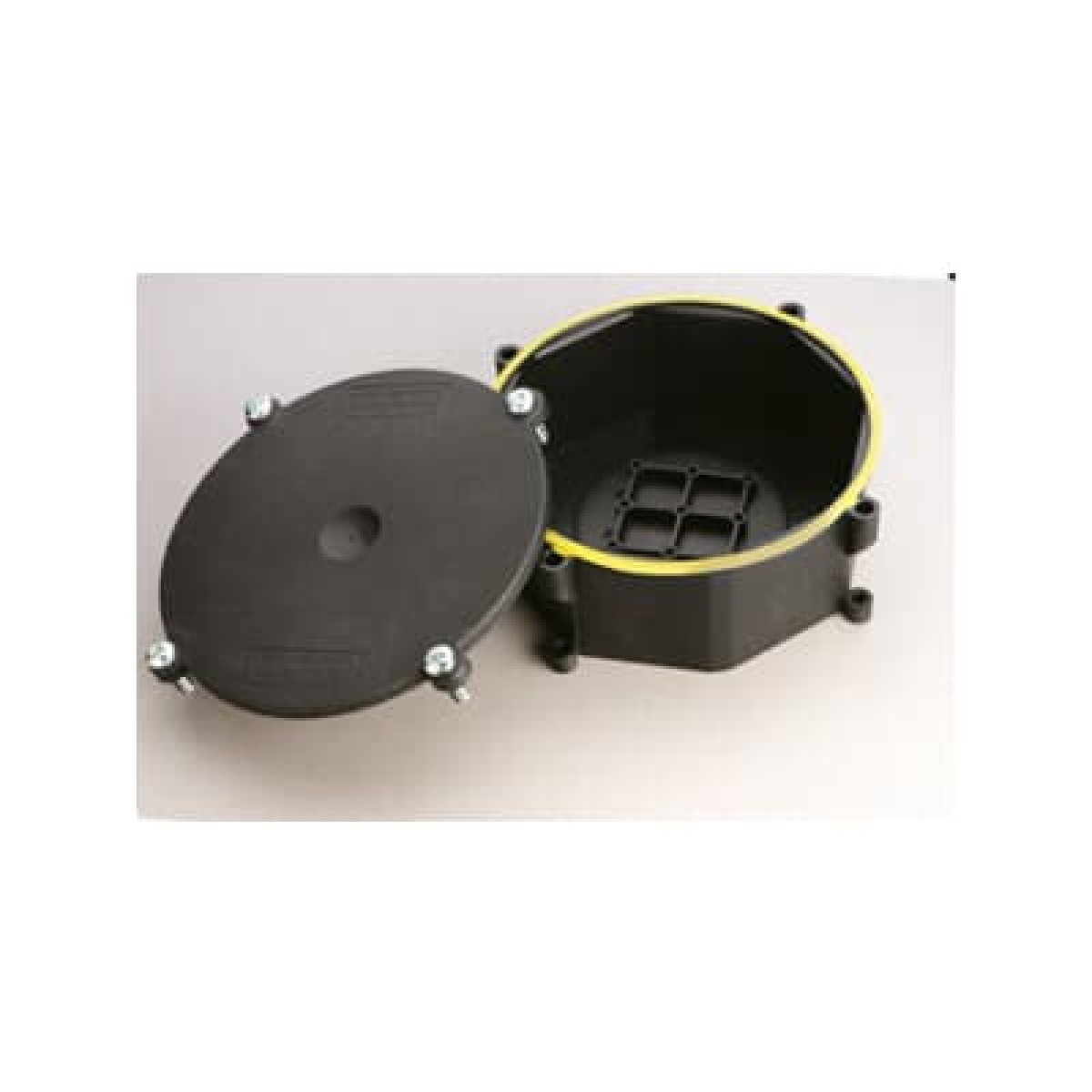 MANIFOLD BOX 21MM BLKYW NYLON