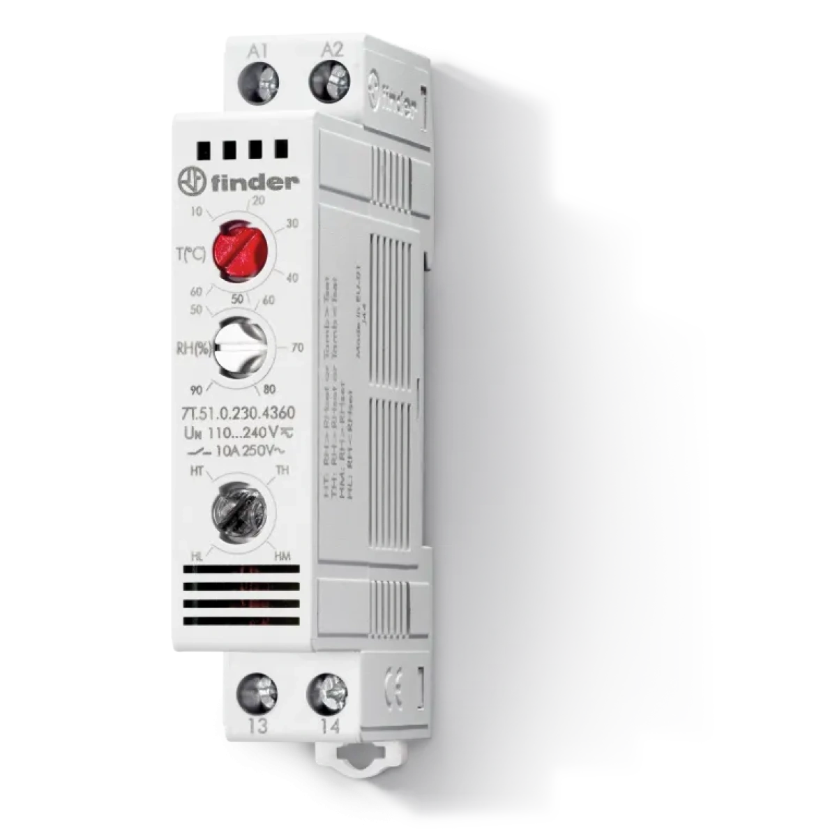 ELECTRONIC PANEL HYGRO-THERMOSTAT