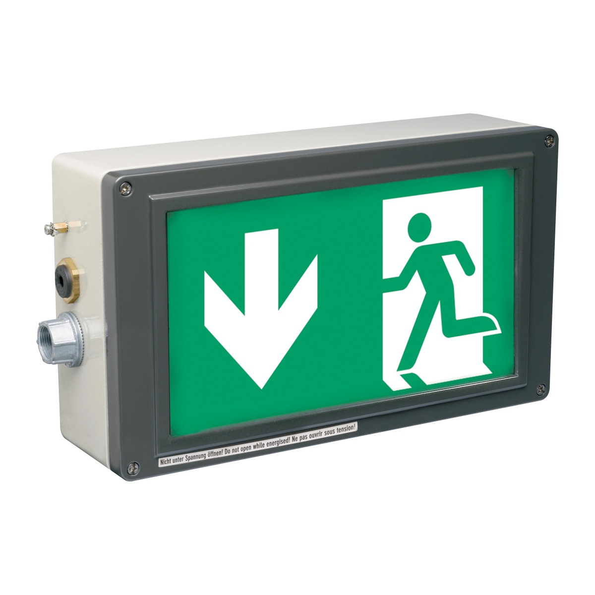 EX-LITE ZR - ARROW DOWNWARDS ISO7010