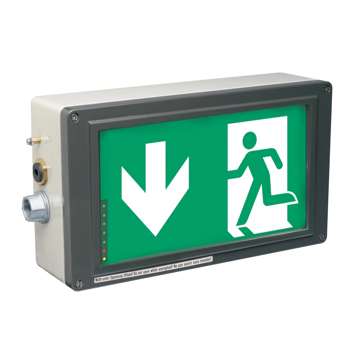 EX-LITE ZER - ARROW DOWNWARDS ISO7010