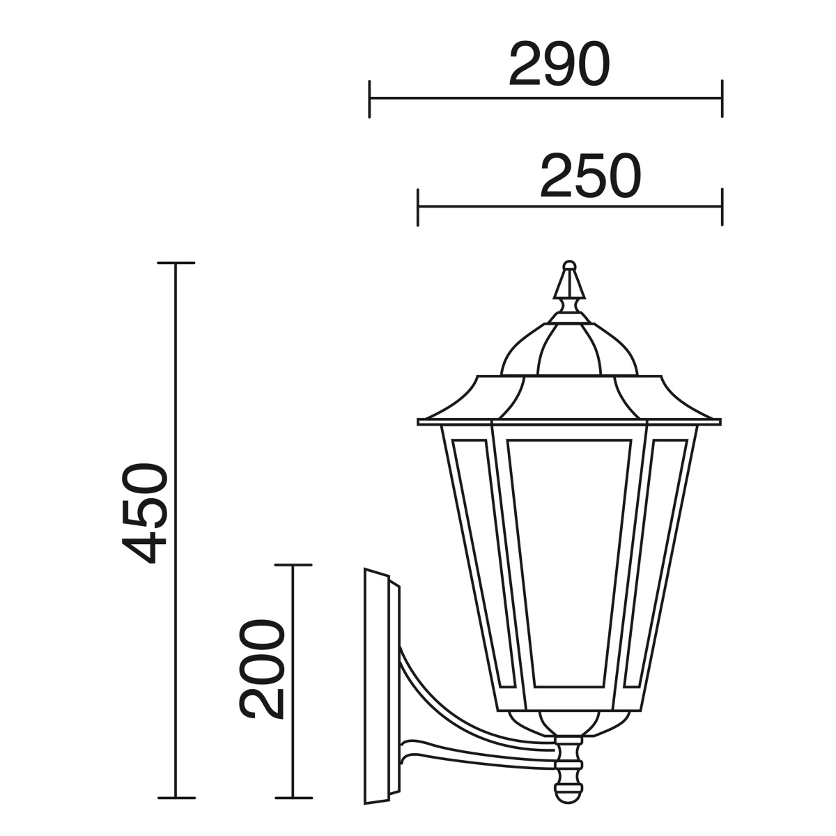 Aplicar clássico ELITE 6 Medium IP44 E27 42W Vidro fosco Blanco texturado