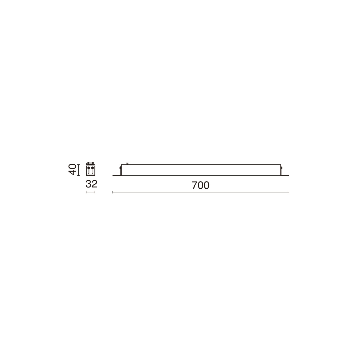 Teto trimless SIGMA LED SMD 25W 3244lm2724lm CRI90 3000K 48º Cinzento Branco