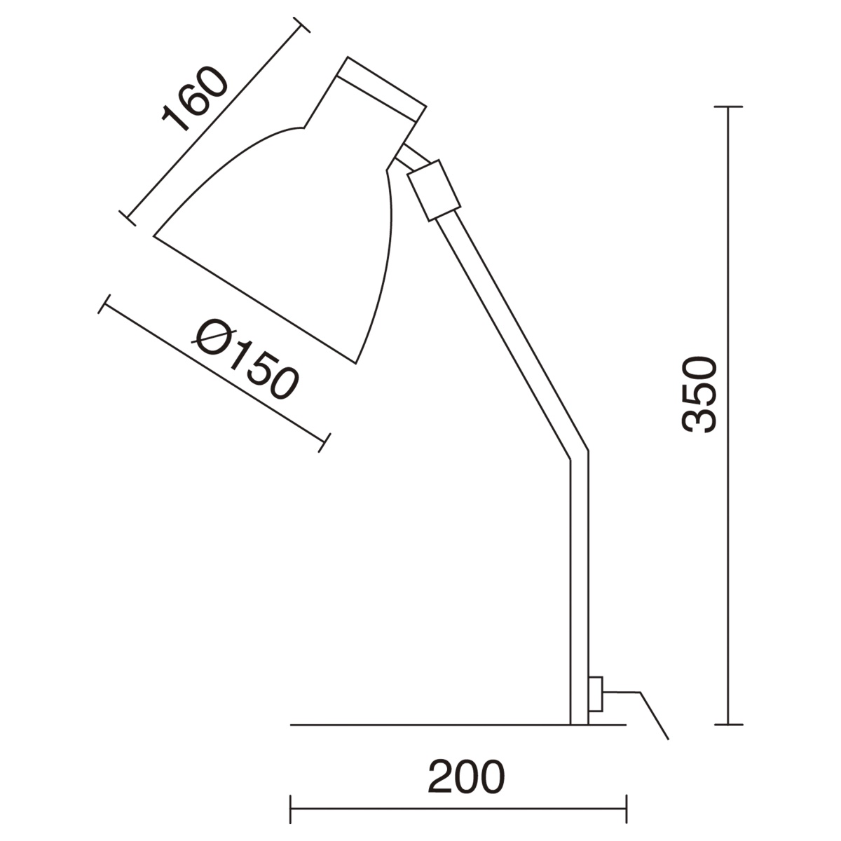 Tabela tilt VALAN E27-Ø45 60W Branco