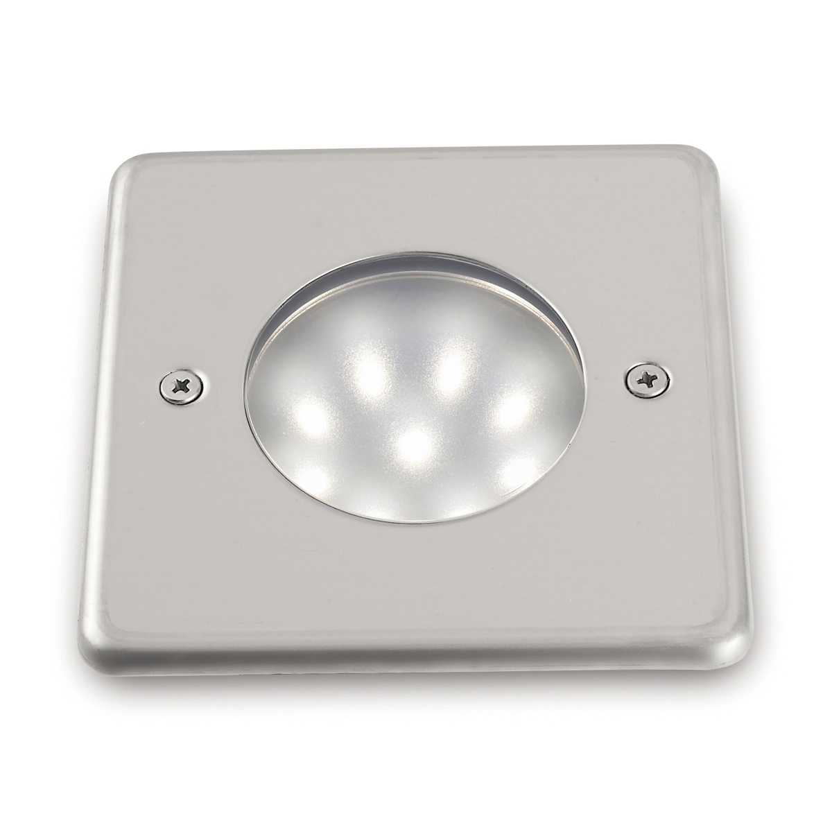 Um recesso parede  chão NAT-LED Square IP68 LED SMD 1.50W 180lm CRI80 3500K Aço inoxidável