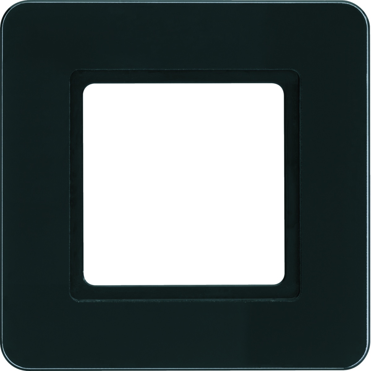 Q.7 - quadro x1 p LED, Vidro preto