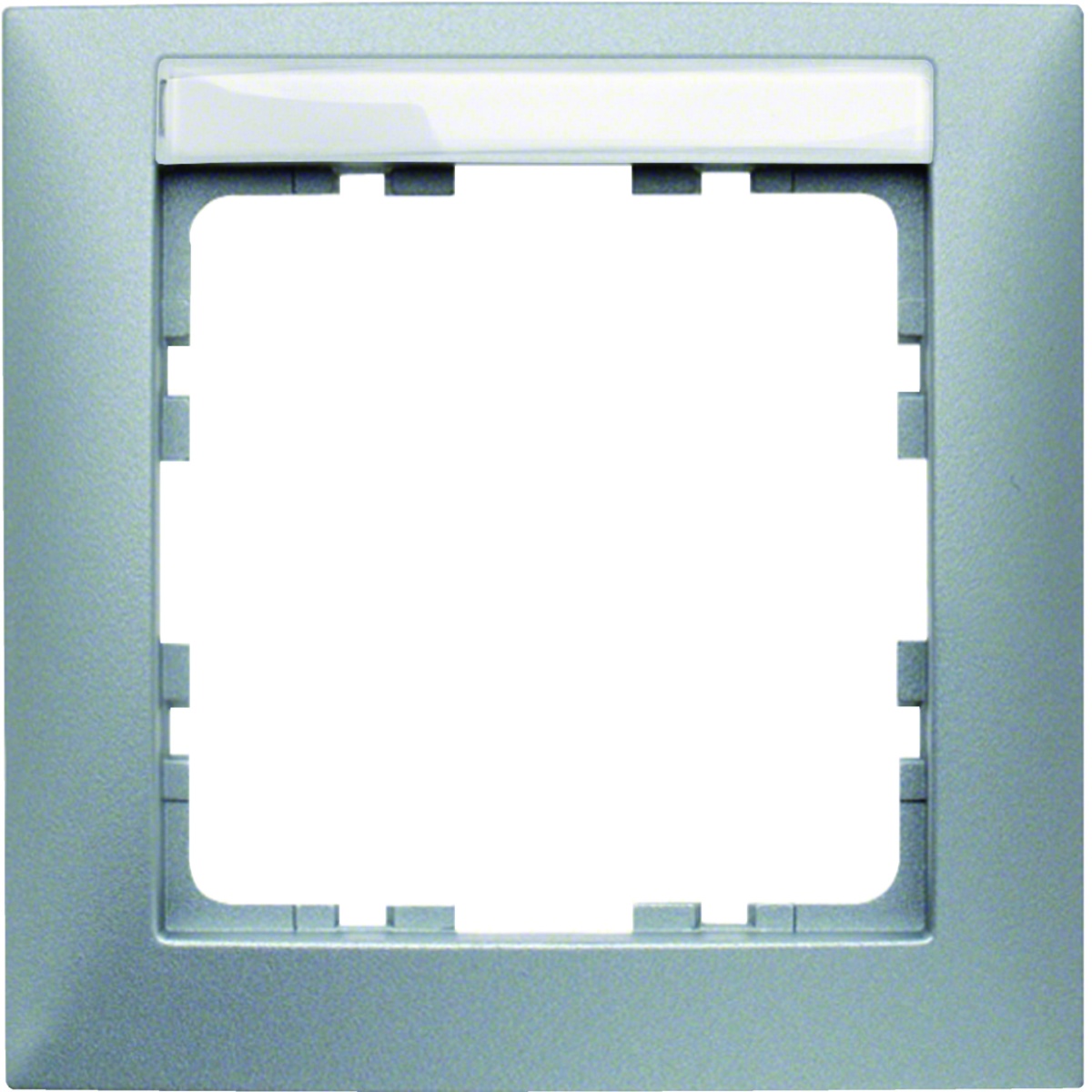 S.1 - quadro x1 p.-etiq., alumínio mate
