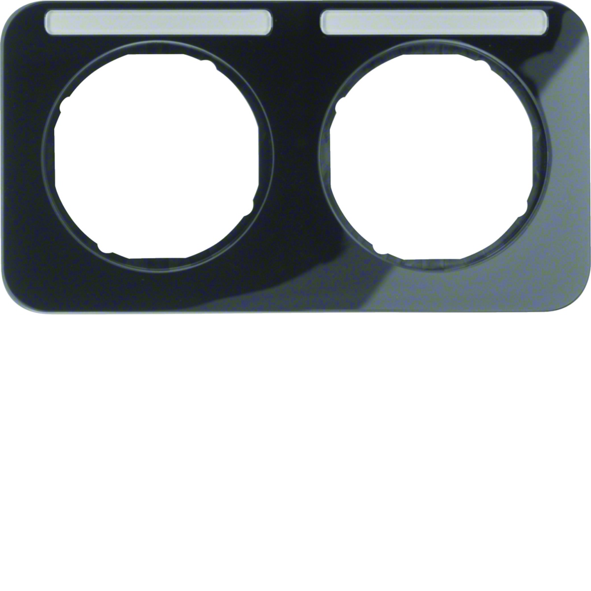 R.1 - quadro x2 p.-etiq. horz., preto