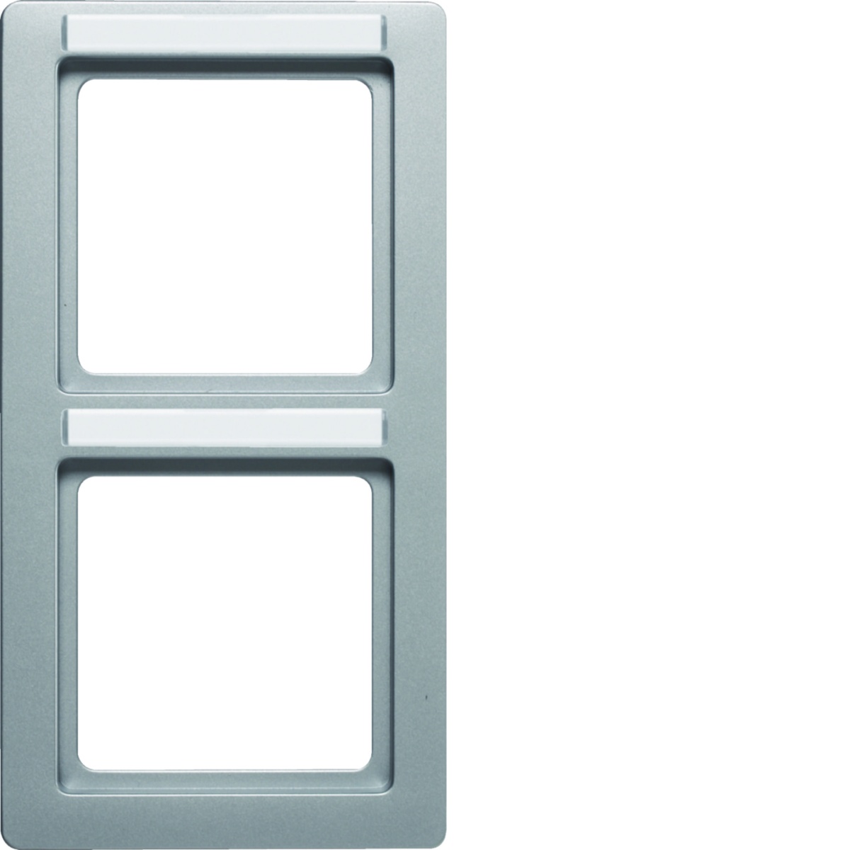 Q.1 - quadro x2 p.-etiq. vert., aluminio