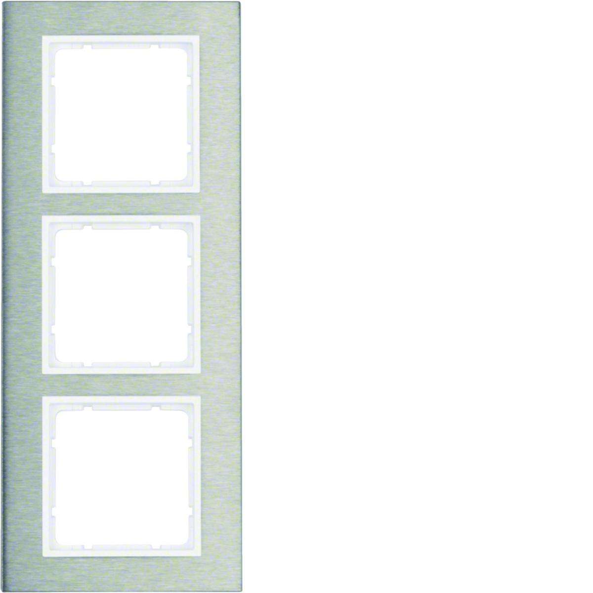 B.7 - quadro x3 vert, Inoxbranco mate