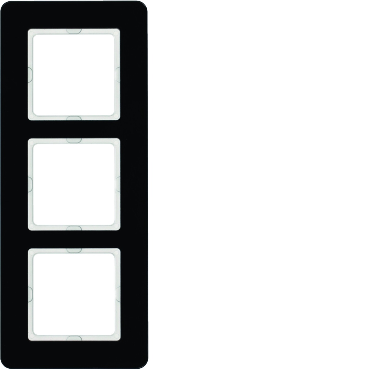 Q.7 - quadro x3, Vidro preto