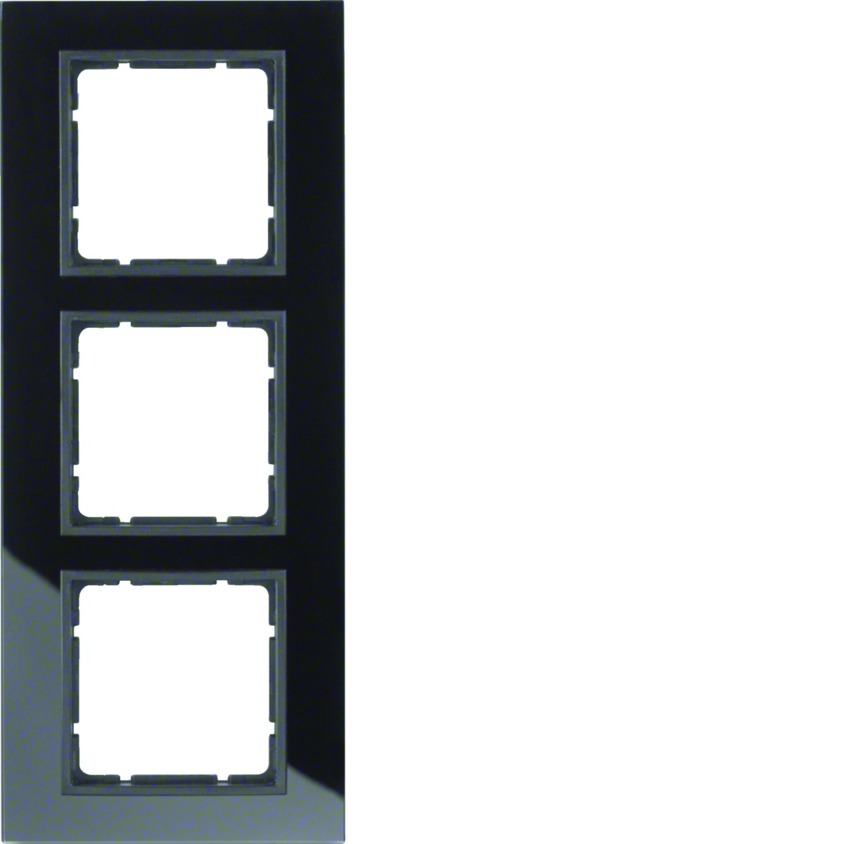 B.7 - quadro x3, Vidro preto