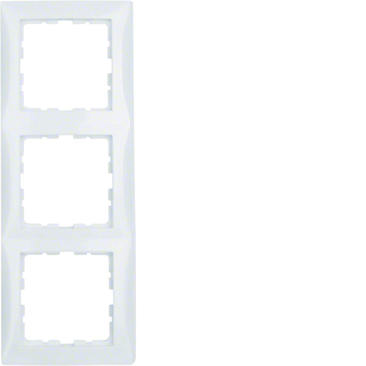 quadro triplo, S.1, branco polar brilhante