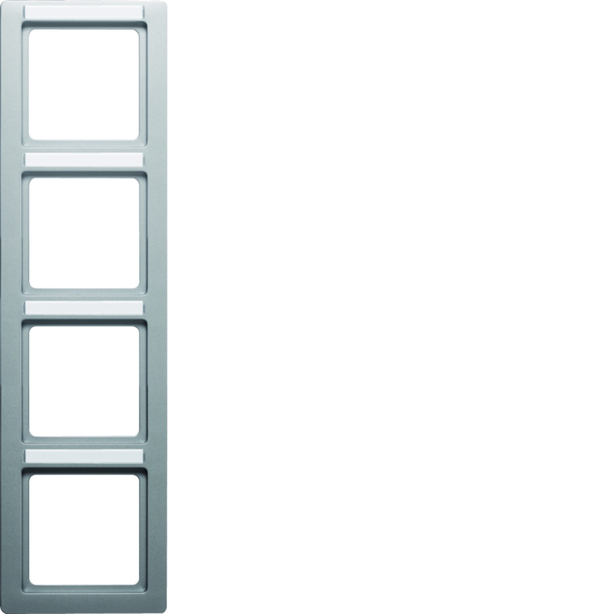 Q.1 - quadro x4 p.-etiq. vert., aluminio