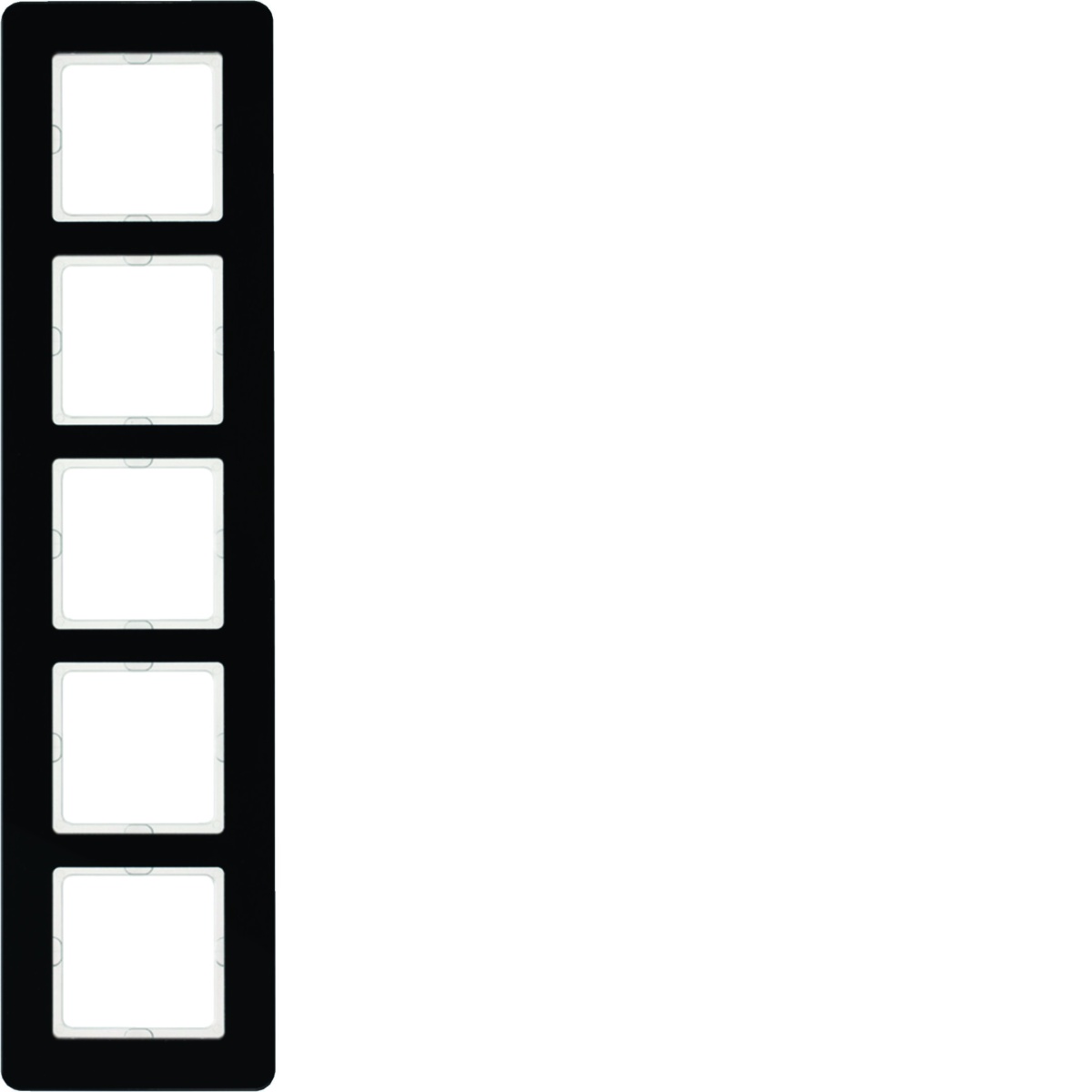 Q.7 - quadro x5, Vidro preto