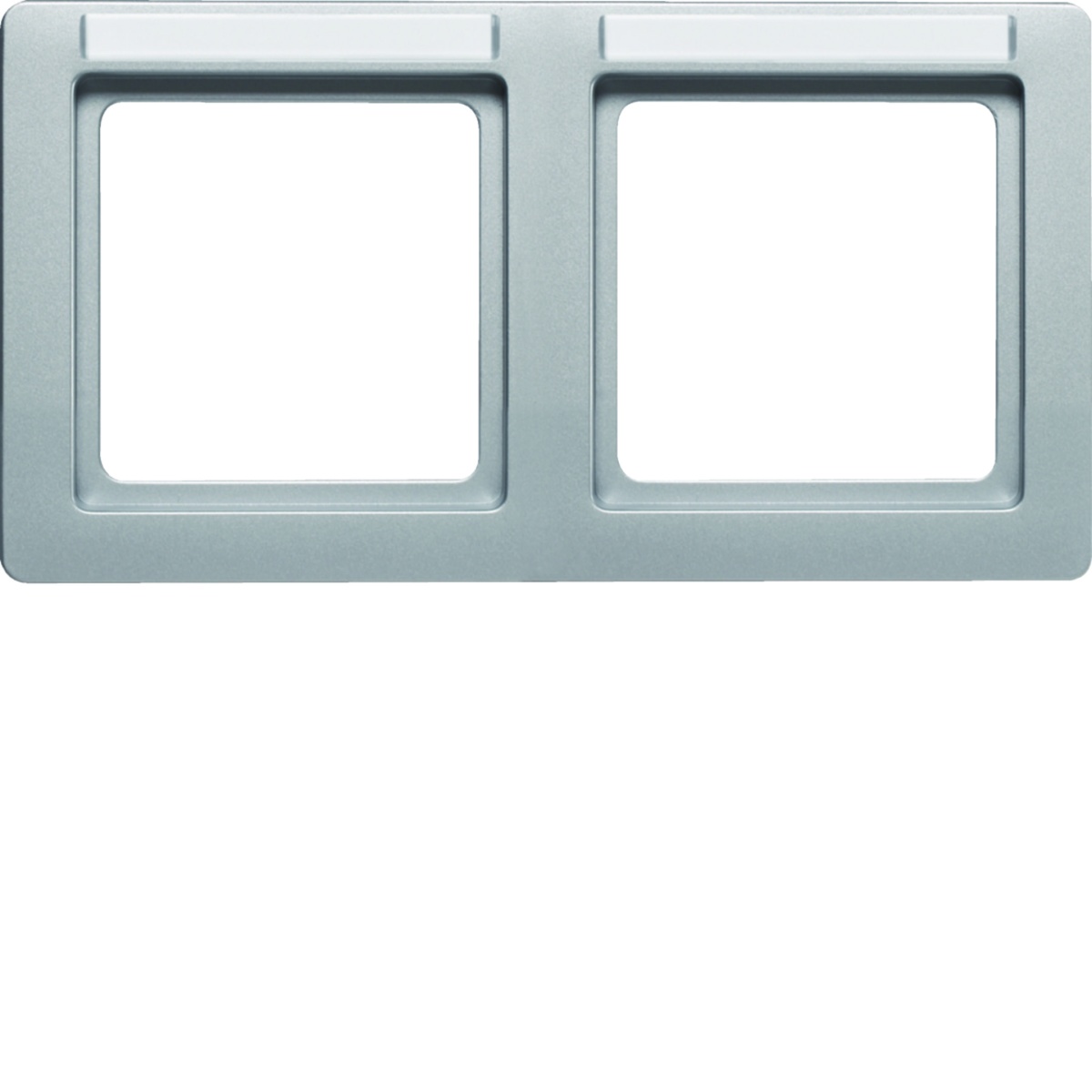 Q.1 - quadro x2 p.-etiq. horiz., alumin