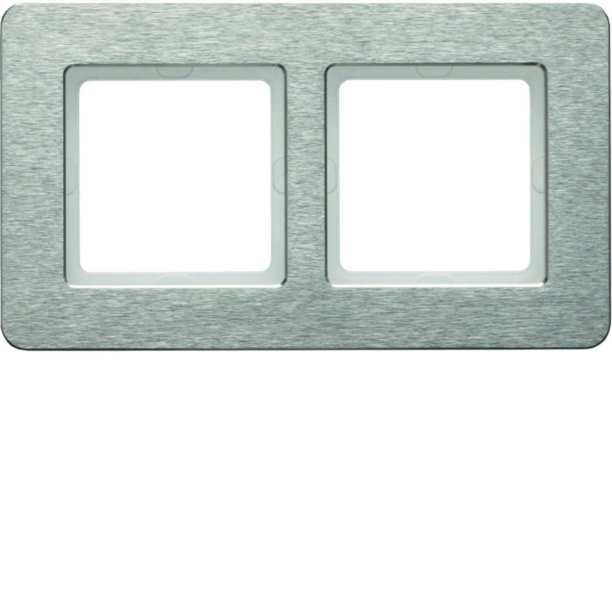 Q.7 - quadro x2 horizontal, Inox