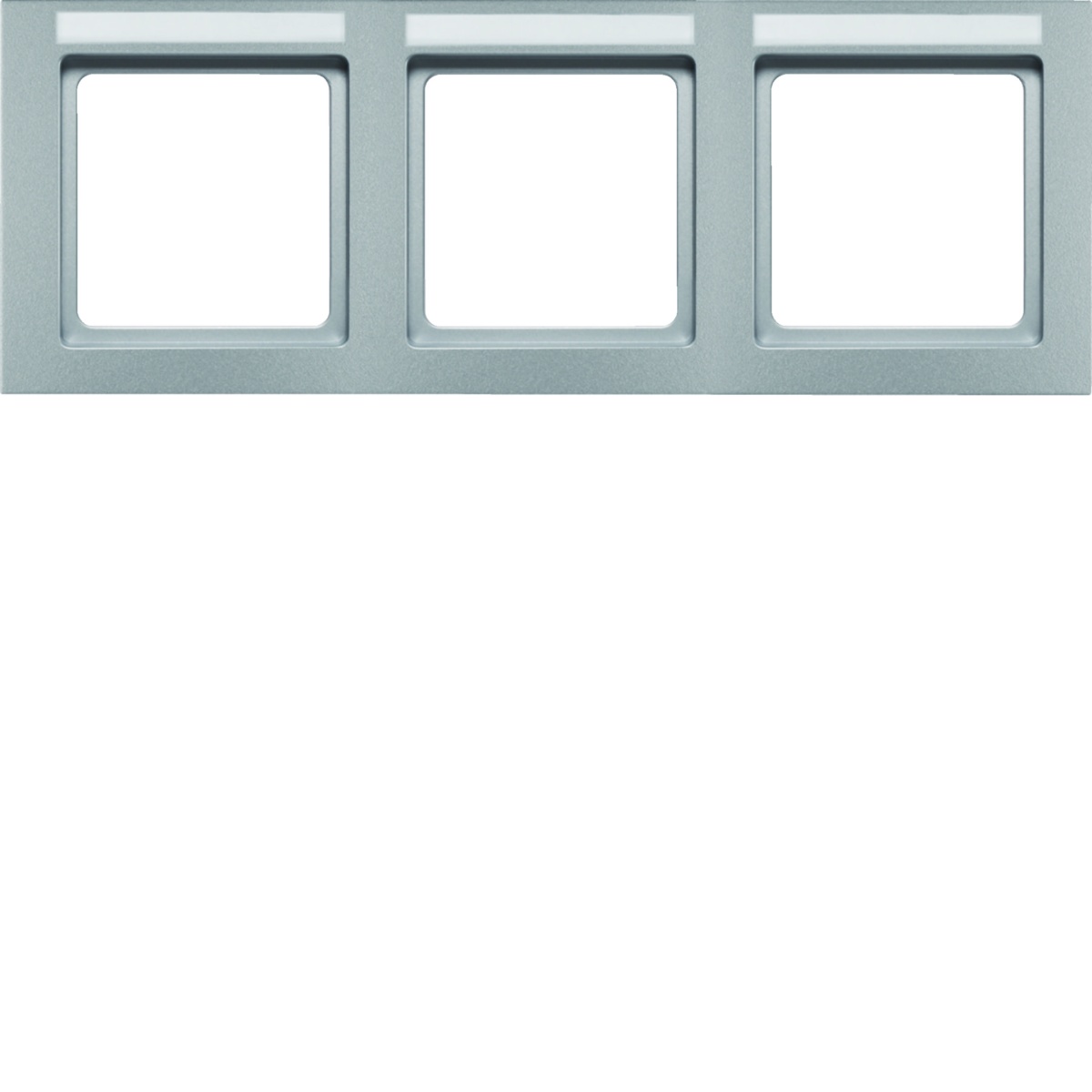 Q.3 - quadro x3 p.-etiq. horiz., alumin