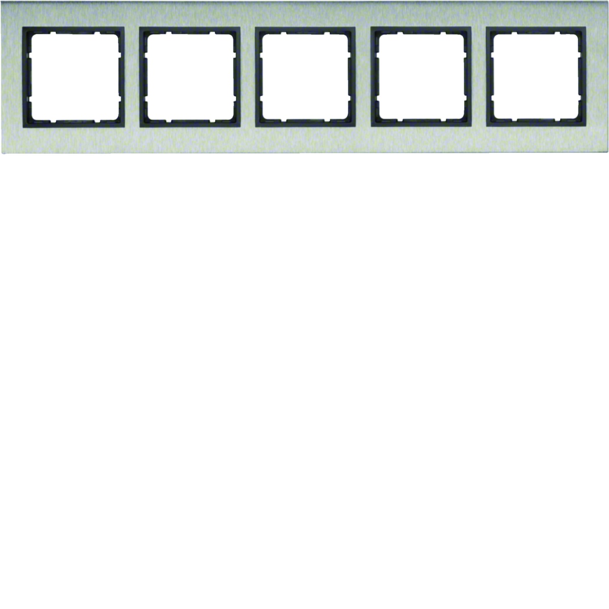 B.7 - quadro x5 horiz, Inoxantrac mate