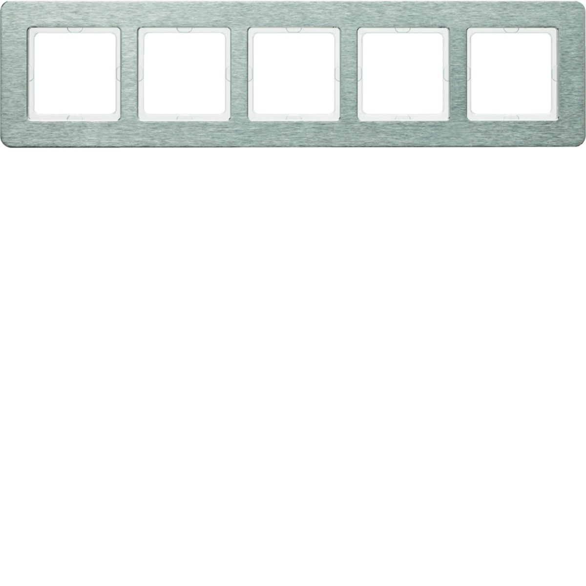 Q.7 - quadro x5 horizontal, Inox