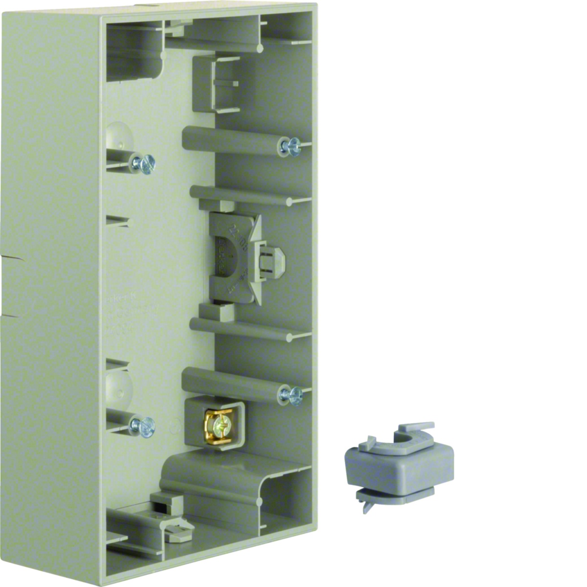 K.1K.5 - caixa superfície x2, inox lac