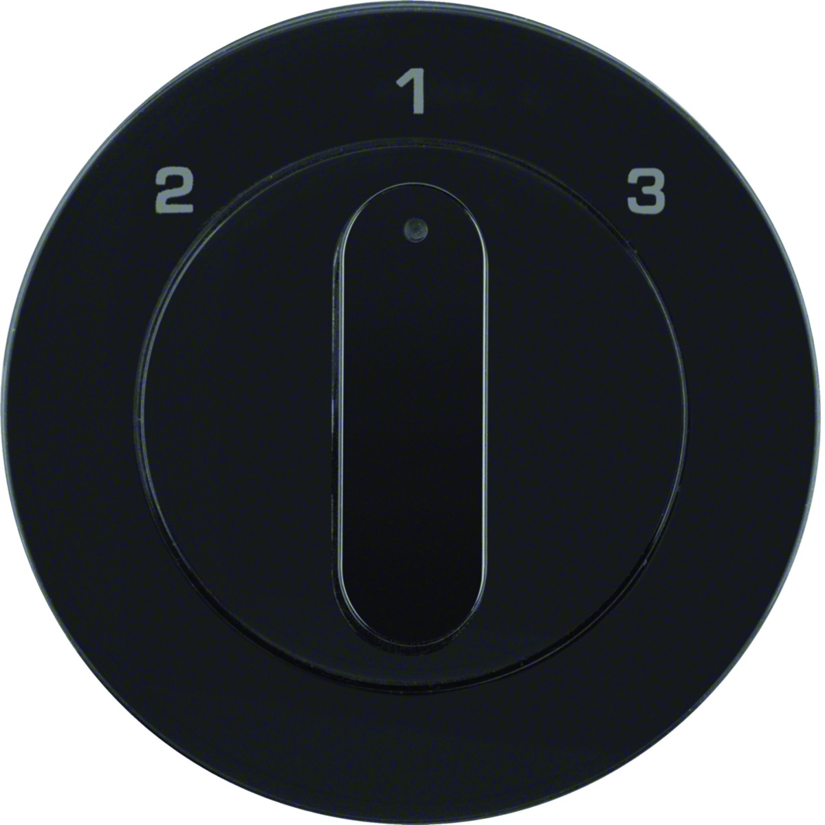 R.1R.3 - botão rotativo 2-1-3, preto