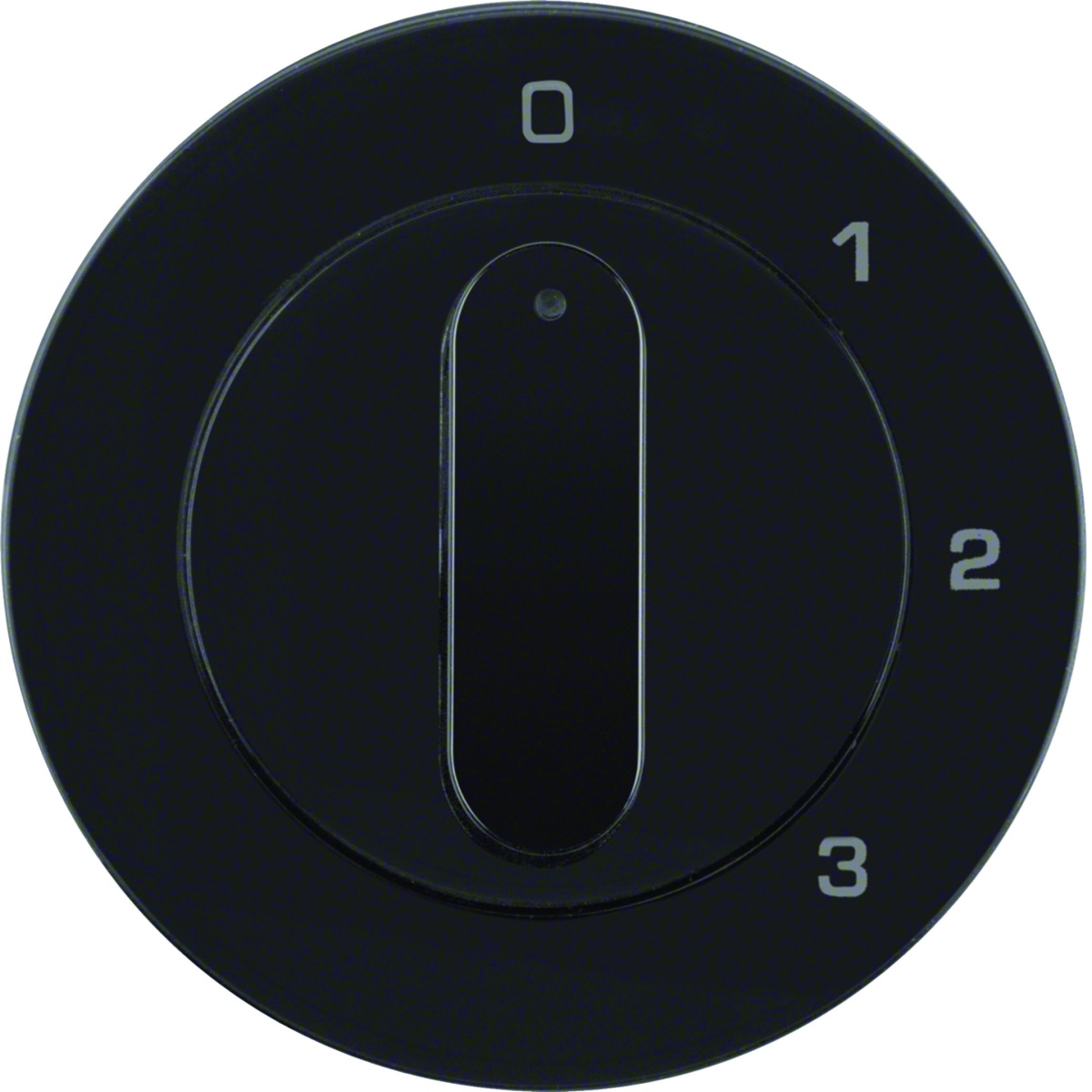 R.1R.3 - botão rotativo 0-1-2-3, preto