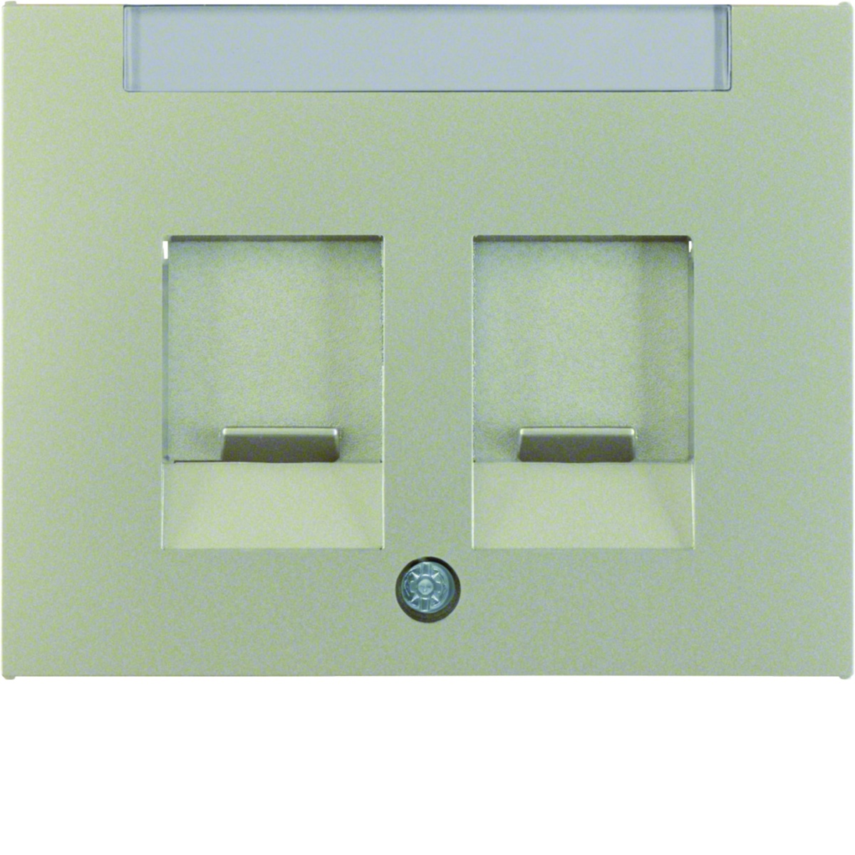 K.1K.5 - esp. duplo RJ p-etq., inox lac