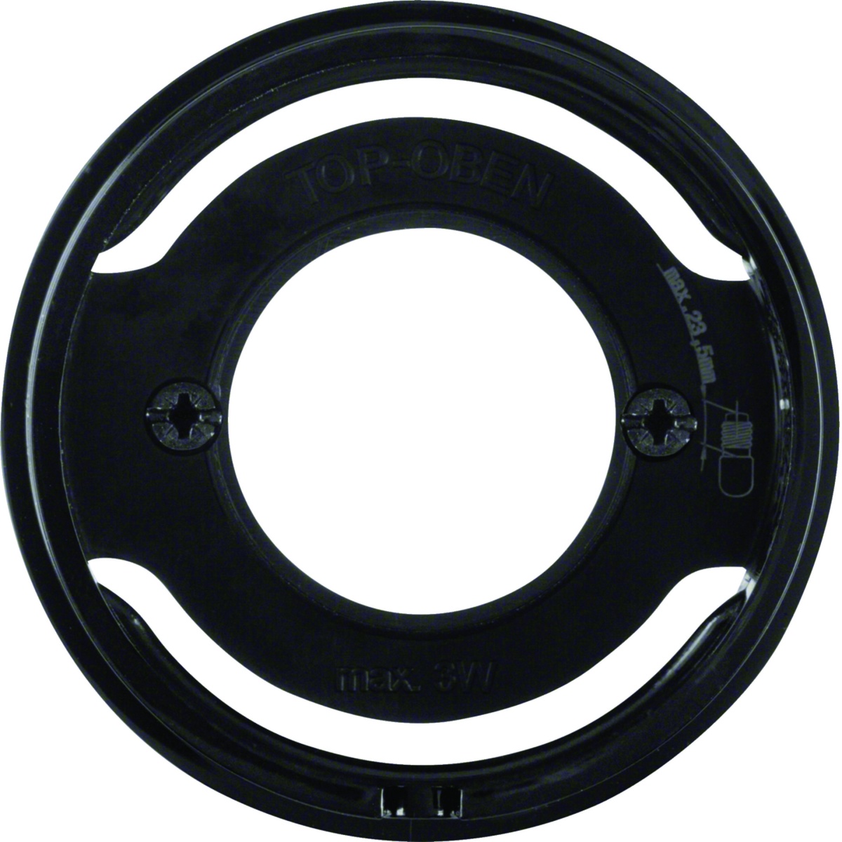 R.1R.3 - espelho central p E14, preto