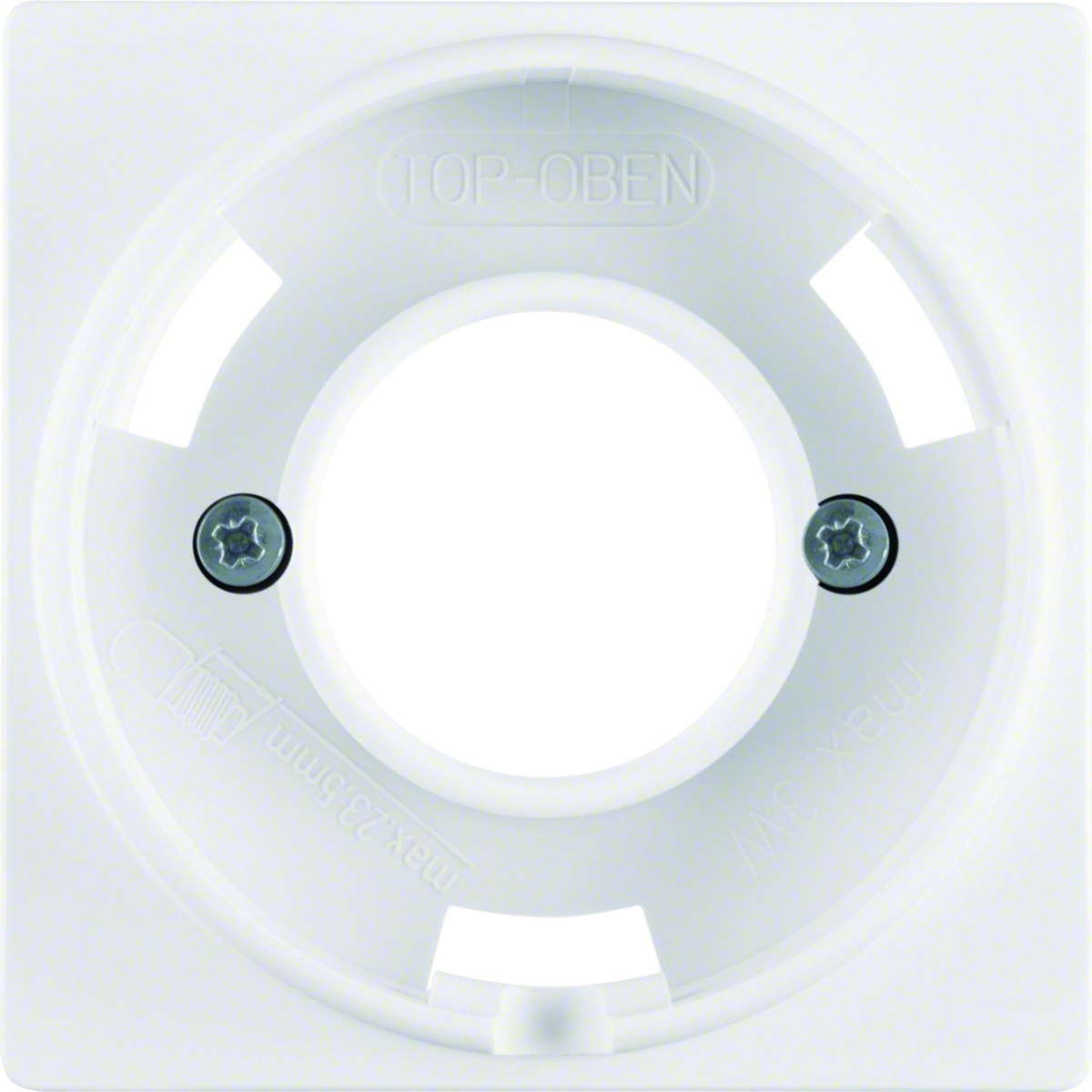 Q.x - espelho central p E14, branco