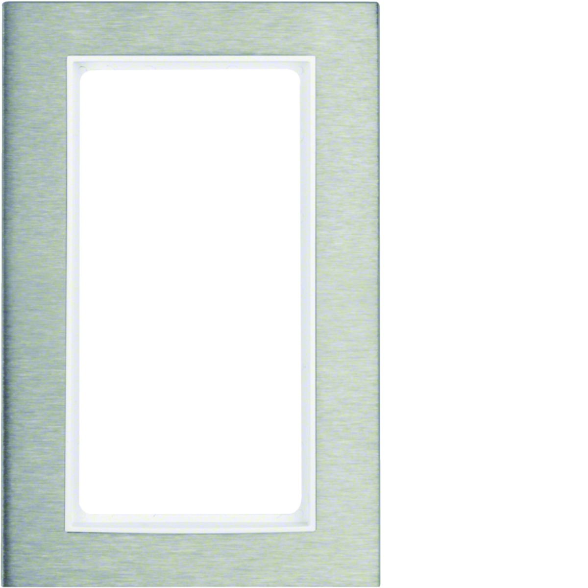 B.7 - quadro largo, Inoxbranco mate