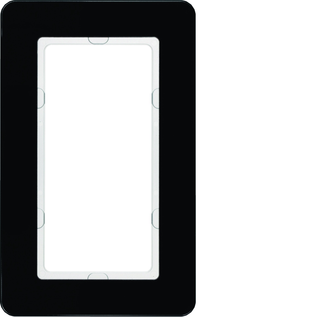 Q.7 - quadro largo, Vidro preto