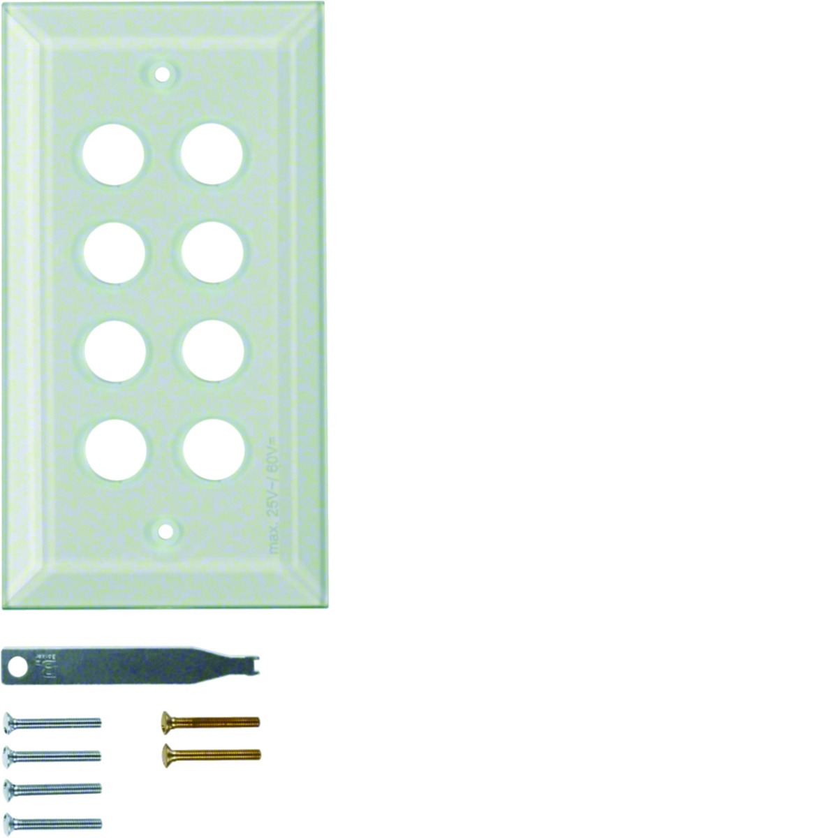 TS - centro vidro 8 BP facetado, transp
