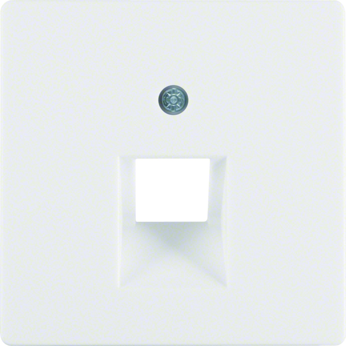 Berker espelho central para tomada UAE série Q.x branco polar, incluindo