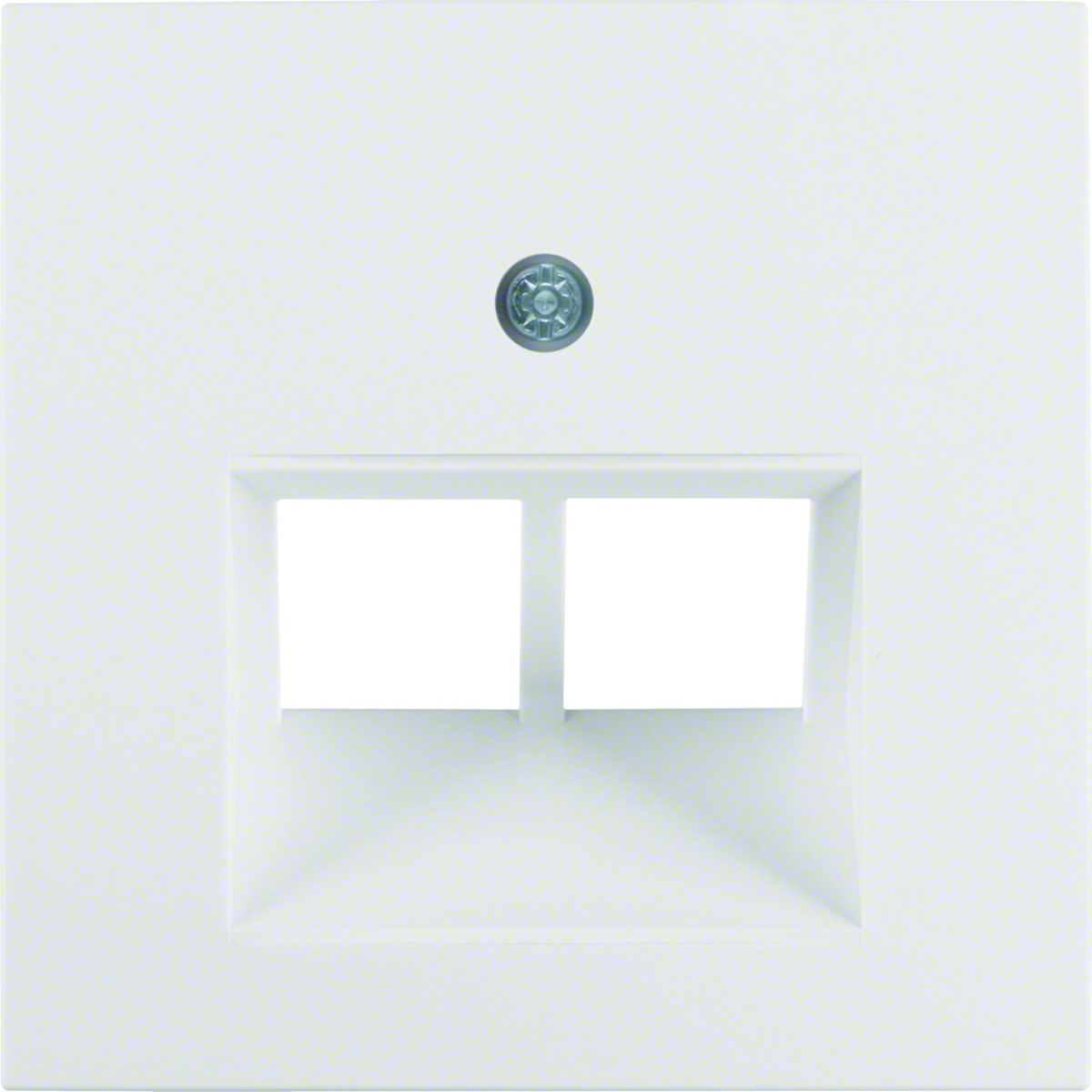 espelho central para tomada UAE dupla S.1B.3B.7 branco polar, brilhante