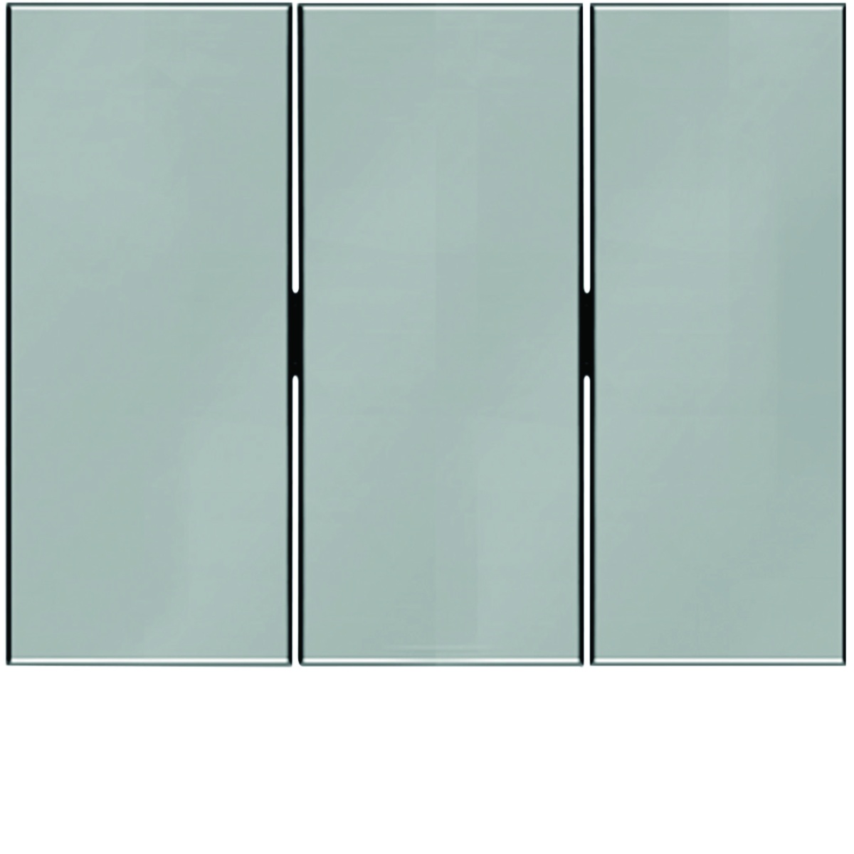 K.1K.5 - tecla tripla, inox lac.