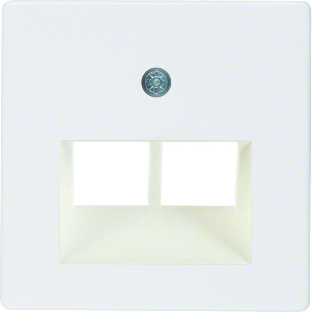 Centro tom. RJ11RJ45 duplo, branco
