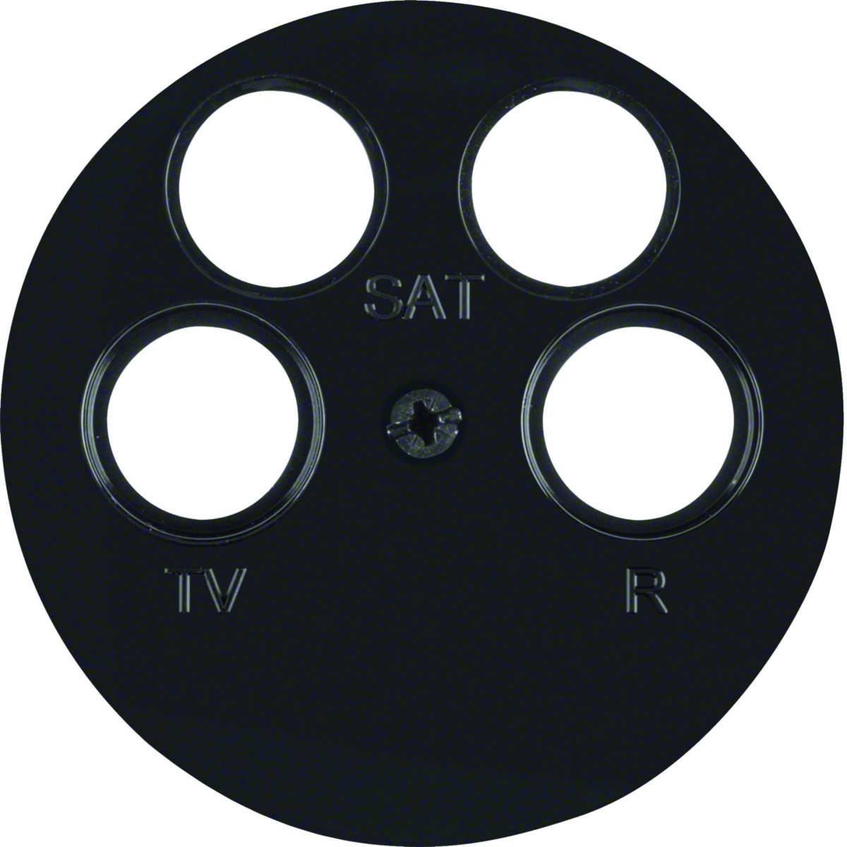 R.x - espelho TV 4 saídas, preto