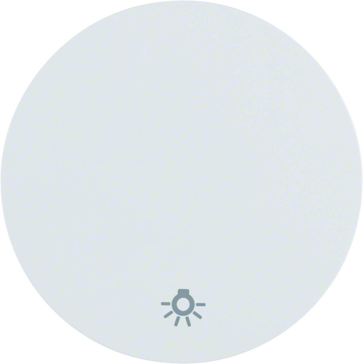 R.1R.3 - tecla simples simb.lâmp, branc