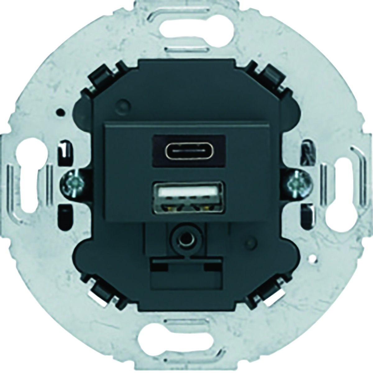 Tom. carreg. USB AC 3A redonda, antrac