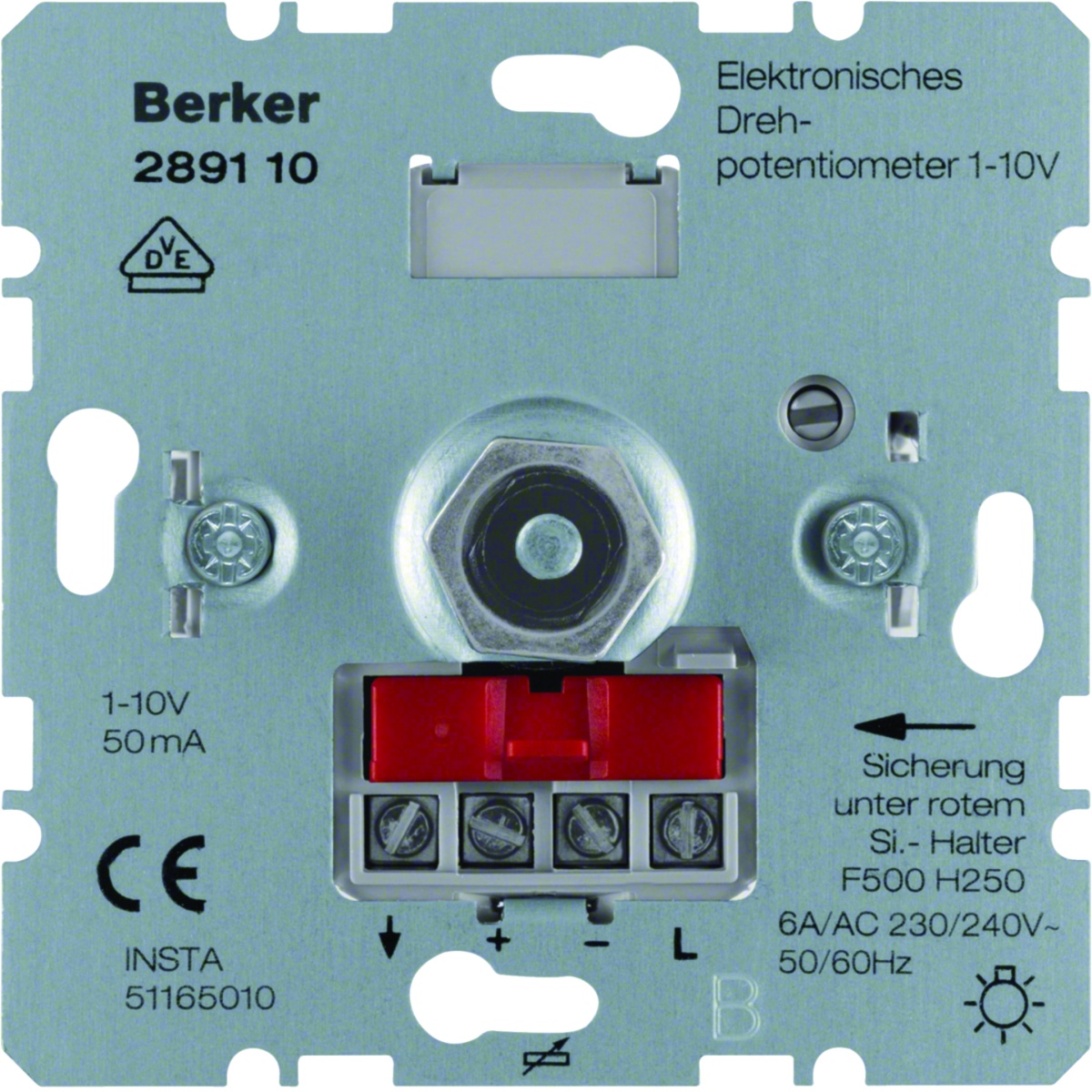 Potenciómetro rot. 1-10V, c soft-lock