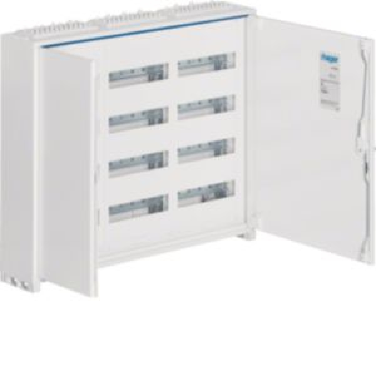 Armário FWB de superfície com porta 4 linhas 3 campos 144 mod. IP44 650x800x161