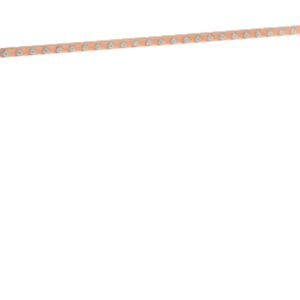 Barra de cobre perf. M5 12x5mm l.1000