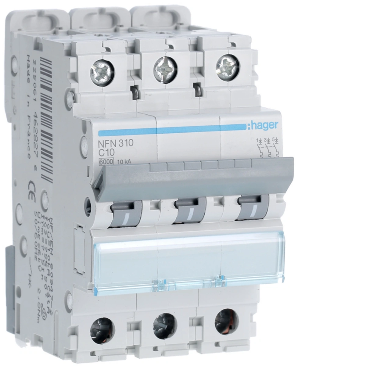 Disjuntor 3P 10A C 610kA 3M