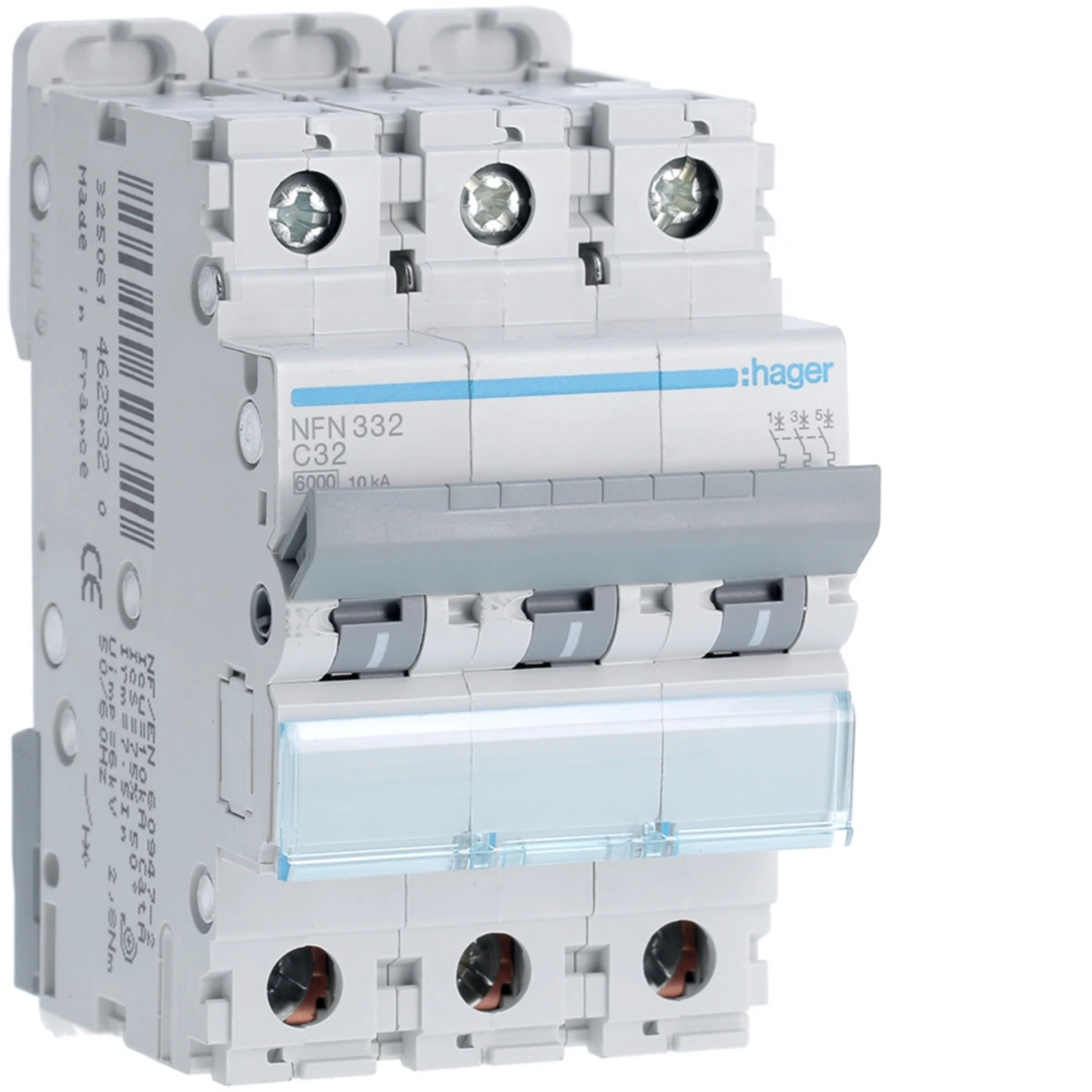 Disjuntor 3P 32A C 610kA 3M