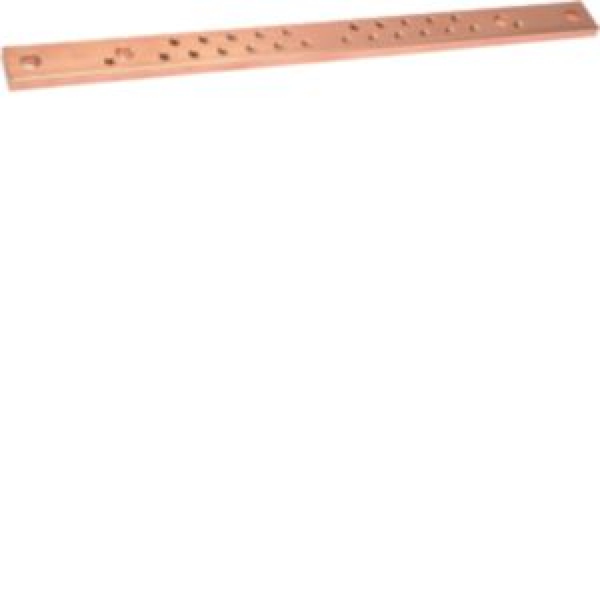 Barra de cobre perf. M6 30x10 l.430